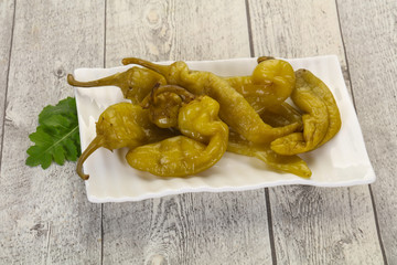 Pickled green pepper