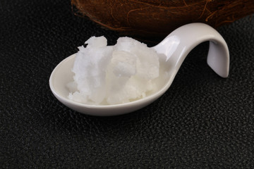 Dietary Coconut oil in the bowl