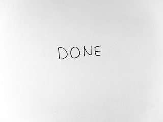 written in marker by hand text done