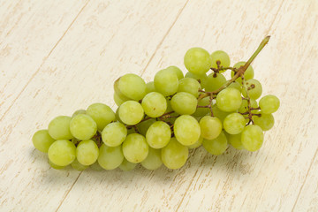 Sweet ripe Green grape branch