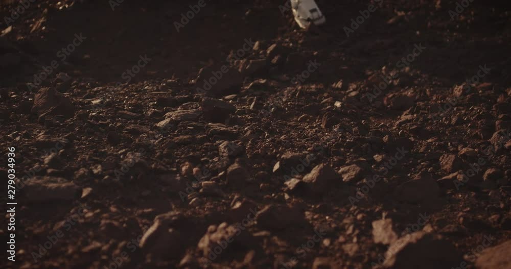 Canvas Prints two astronauts walking on mars