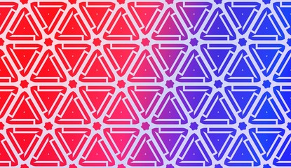 Vector Geometric Pattern with gradient backgroun. Triangles Curved Line. For Wallpaper, Presentation Background, Interior Design, Fashion Print