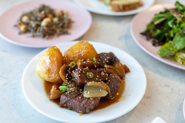 Braised Short Ribs - Galbi jjim, Korean food