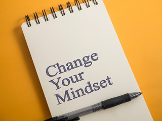 Change Your Mindset, Motivational Words Quotes Concept