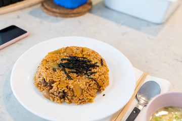 Kimchi fried rice, Korean food