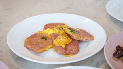 Fried ham, Homemade korean food