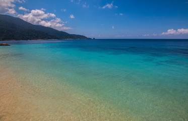 Tekek beach of Tioman island in Malaysia
