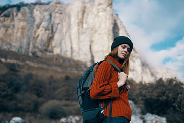 hiker in the mountains