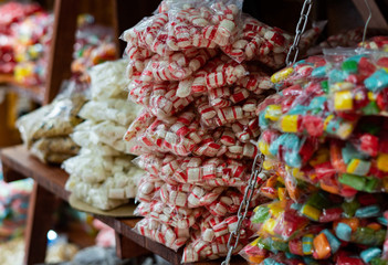 Venta de golosinas tipicas de Costa Rica