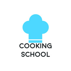 Obraz premium a chef's hat, cooking school logo vector