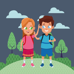 adorable cute children childhood cartoon