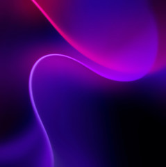 Energy effect. Beautiful abstract background. .Stylish illustration with neon waves. .Composition with fantasy streaks. .Light geometric elements. Hypnotic swirls..