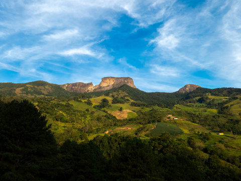 Pedra do Bau - rock mountain peak in Sao Bento do Sapucai - Brazil