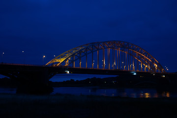 The Waalbridge Nijmegen during Night