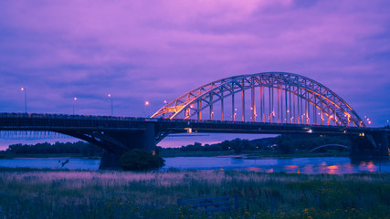 The Waalbridge Nijmegen during Night