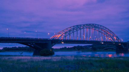 The Waalbridge Nijmegen during Night