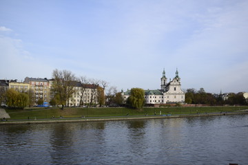 Orilla del rio de Cracovia
