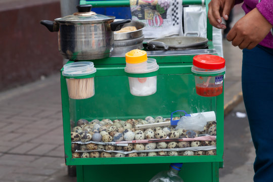 Quail eggs street store