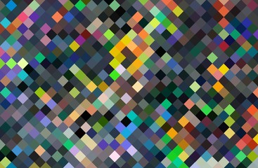 Fototapety  Pixel art chaotyczna mozaika tło. Wielokolorowy abstrakcyjny wzór.