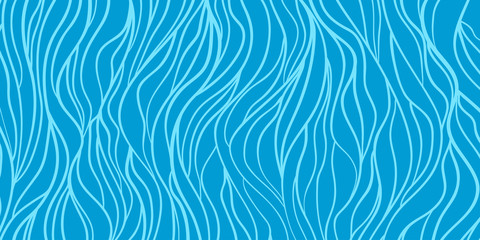 Colorful wavy background. Hand drawn waves. Stripe texture with many lines. Waved pattern. Colored illustration