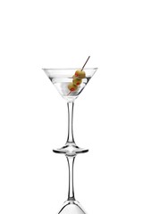 Martini Drink With Olives