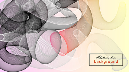 Abstract line vector background design.