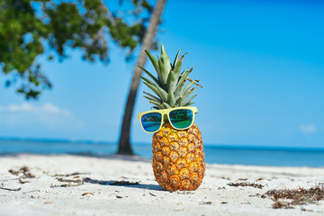 pineapple on the beach