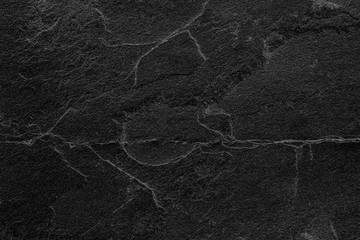 Dark grey black slate background or texture. black stone