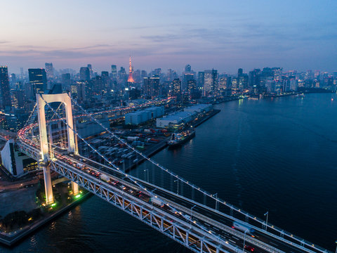 都心の夜景　俯瞰