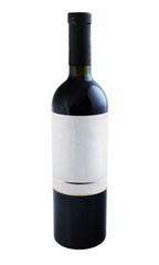 Wine Bottle With Blank Label