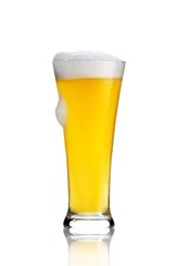 Fresh Beer with Froth