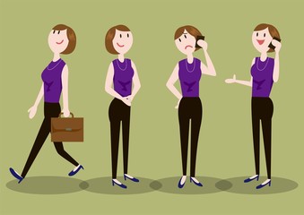 Fototapeta premium ビジネス_女性_全身