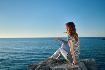young woman on the beach