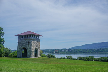 Newburgh, New York: The restored Tower of Victory at Washington's Headquarters National Historic...