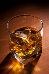 Glass of Whiskey and Ice