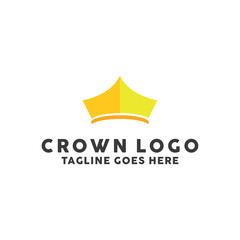 Colorful Crown logo design template. Premium and Modern Icon. Creative Symbol. Shape Crown Logotype.