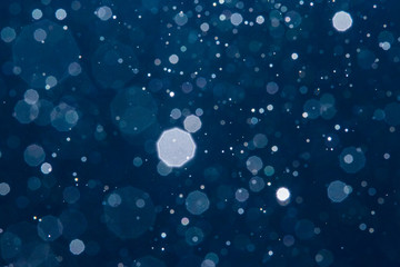 Abstract blur blue bokeh