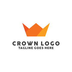 Colorful Crown logo design template. Premium and Modern Icon. Creative Symbol. Shape Crown Logotype.