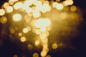 Gold abstract bokeh