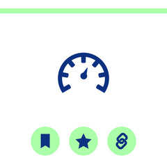 Fototapeta premium Simple flat icon on white background.