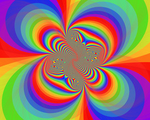 Abstract colorful background, rainbow flower