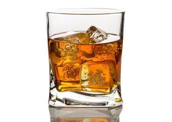 Glass of Whiskey and Ice