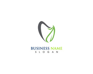 Dental care health logo design template
