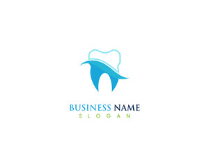 Dental care health logo design template