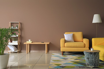 Interior of stylish modern room