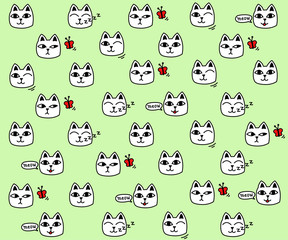 cats_green_pattern