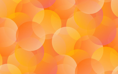 facets bubbles seamless orange