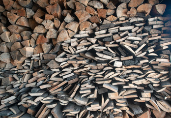 Firewood stack.