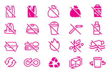 Refrain from using plastic bags. Correct plastic resource management.