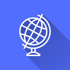 Globe - vector icon for graphic and web design.